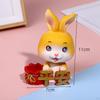 Bobblehead Nodding Rabbit Figurines Sculptures Decoration Handmade Ornament Funny Chinese Year