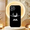 J-Julien M-Mari Jul Black Soft Case For iPhone 17 13 14 15 11 16 12 Pro Max Pro Max Plus E Air Mini Phone Cover Shell