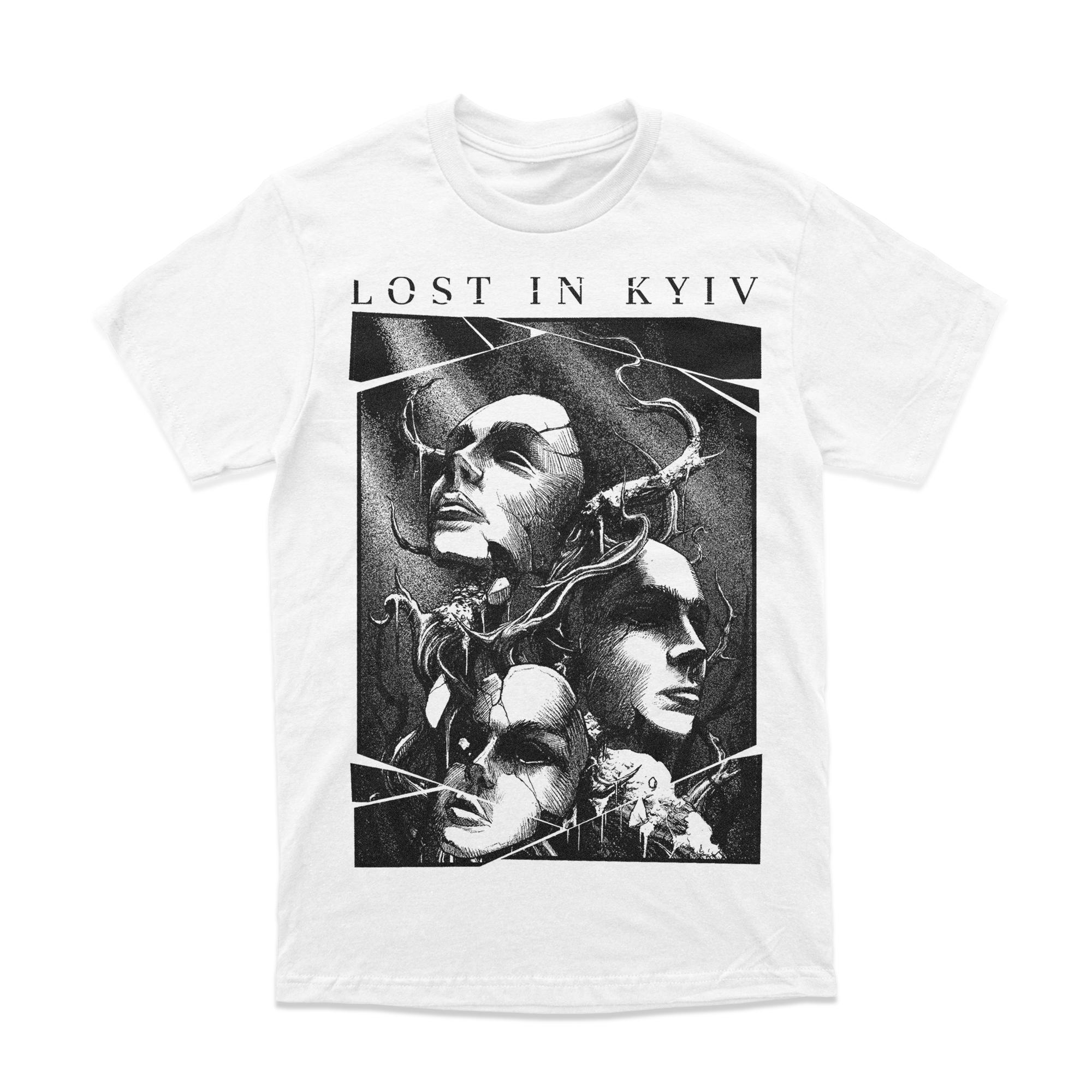 

Lost in Kyiv Embrace Band TShirt Cotton Graphic Tee Unisex Women Summer Streetwear Top M