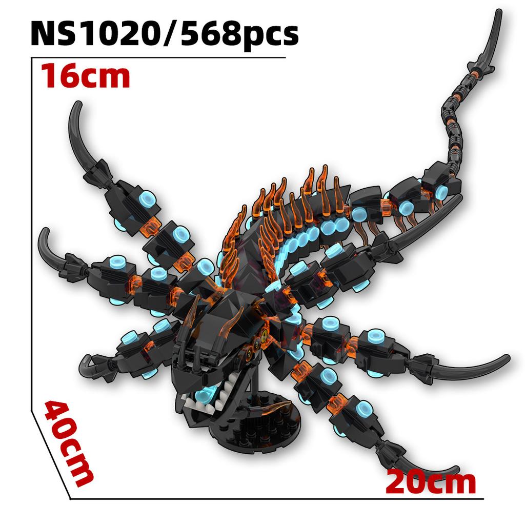 MOC Subnautic-a Seamoth Vehicle Submarine Building Blocks Deep Sea Exploration Tadpole Sea Toys for Educational Toy Xmas Gift