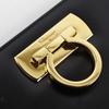 Salvatore Ferragamo ChainShoulder Shoulder Bag P21-0587 Gancini 2-way Clutch Black Calfskin Women Used