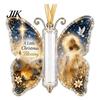 Holiday Party Supplies Christmas Cash Gift Ornament, Acrylic Butterfly Money Holder with Built?in Present Clear Compartment, Hanging Ornament