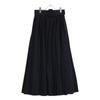 LE PHIL 534-0120302 Black Tie Lighter Belted Pleated Skirt Skirt 1 blackUsed