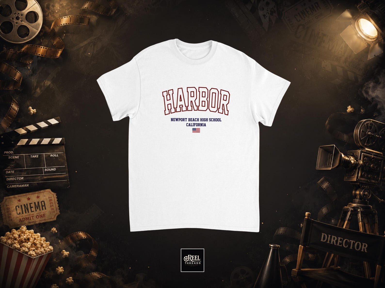 T shirt | Harbor High School | Harbor shirt | Harbor tee | Newport Beach tee | The OC shirt | Seth Cohen | The OC tv show | California tee L