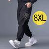 Men's Plus Size 8XL Pants Jogger Streetwear Casual Harem Pant Oversize Sweatpants Elastic Waist Black Trousers