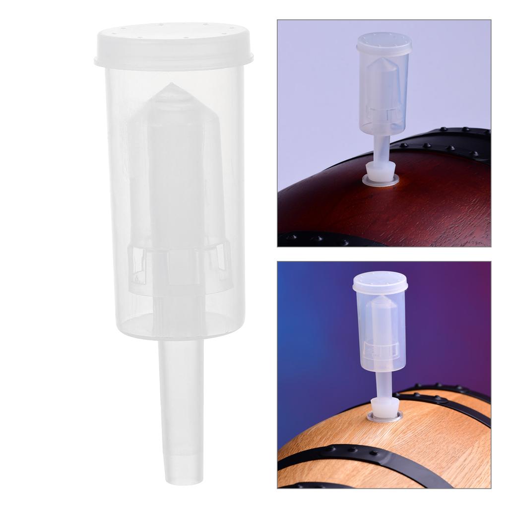 2 Pcs Reusable Exhaust Valve 3-Piece Air Locks LED Coasters Transparent Plastic Home Brew Accessory
