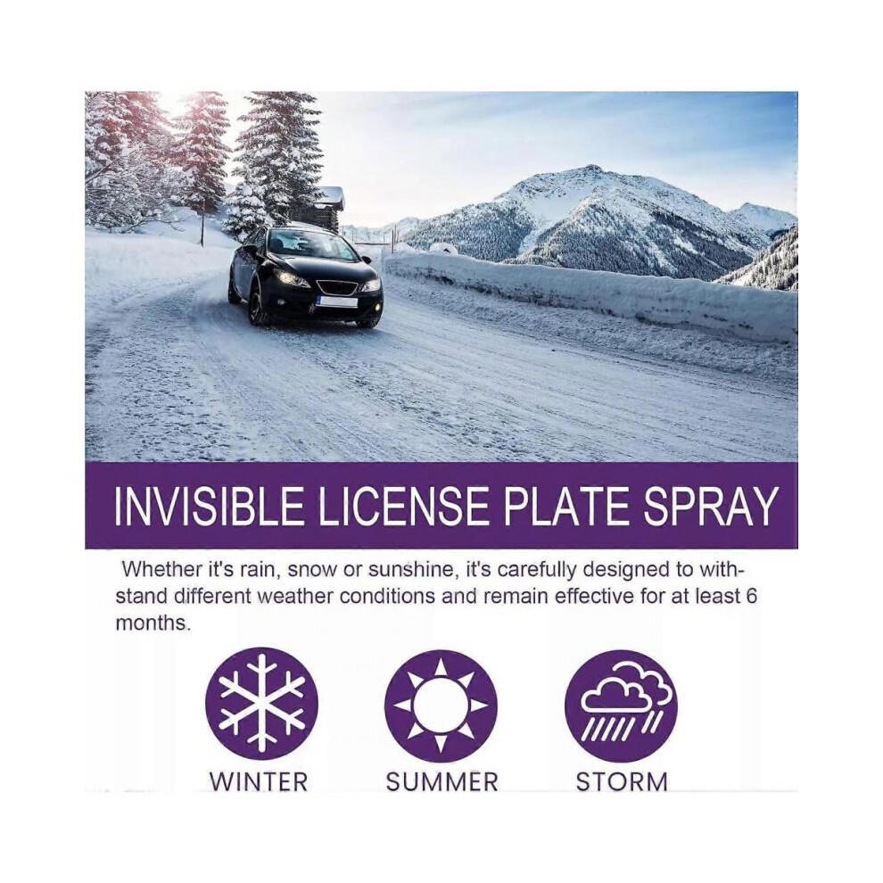 Spray invisível para placas de matrícula, spray refletivo para placas de matrícula