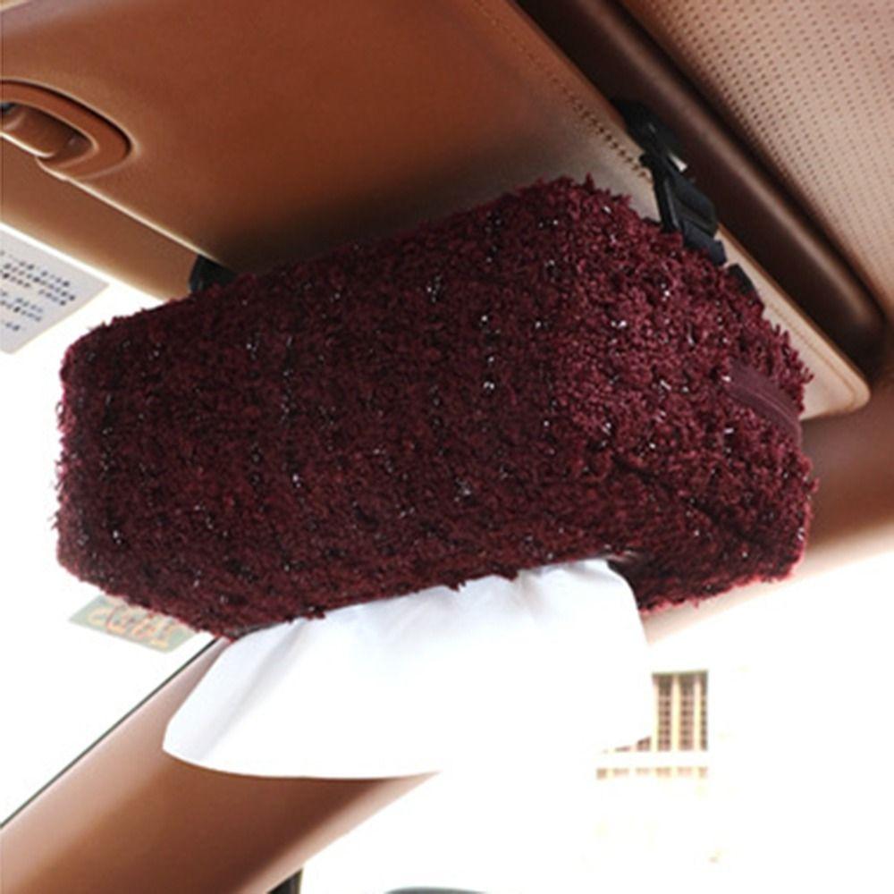 Exquisite Car Seat Back Tissue Bag Light Luxury Automotive Napkin Holder Toilet Paper Holder