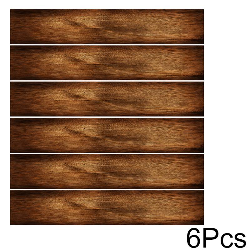 6Pcs/13Pcs Waterproof Exquisite Home Decoration Beautify Simulated Sticker Step Decoration Wood Grain Sticker PVC