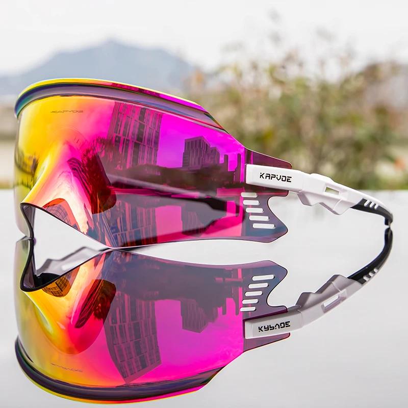 2026 Kapvoe Sport Sunglasses Road Bike Mountain Bicycle Cycl Glasses Riding Goggle Sports Eyewear for Man Women Cycling Glasses