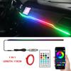 USB LED Car Ambient Lights App Remote Control Neon Light RGB Car Interior Decoration Acrylic Strips Atmosphere Lamp 64 Colors