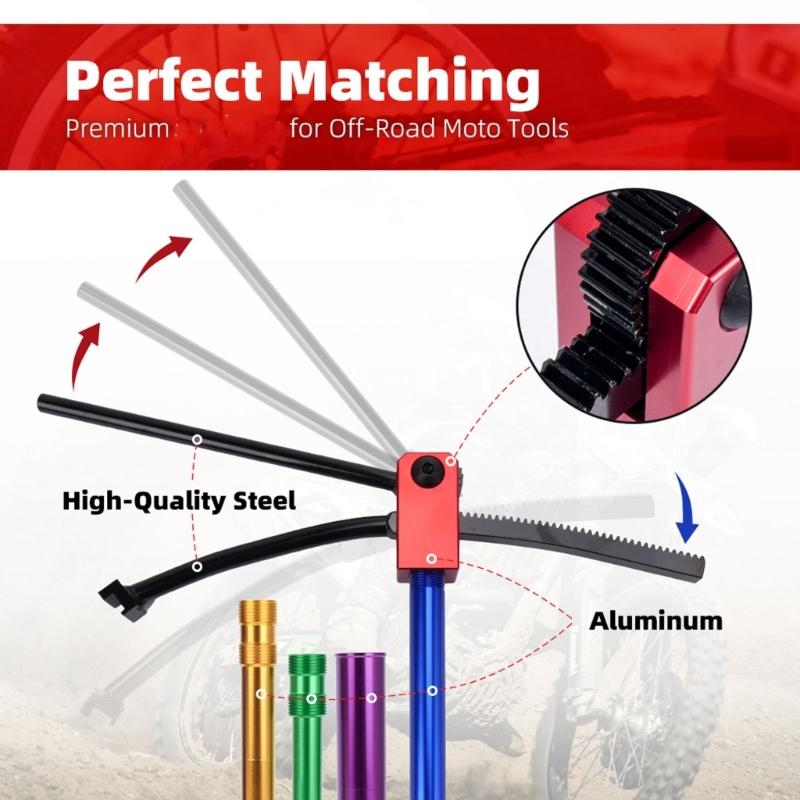 Universal 16-21Inch Dirt Bike Tire Adjustment Tool With Fast Installation Design For Professional Riders Quick Setups
