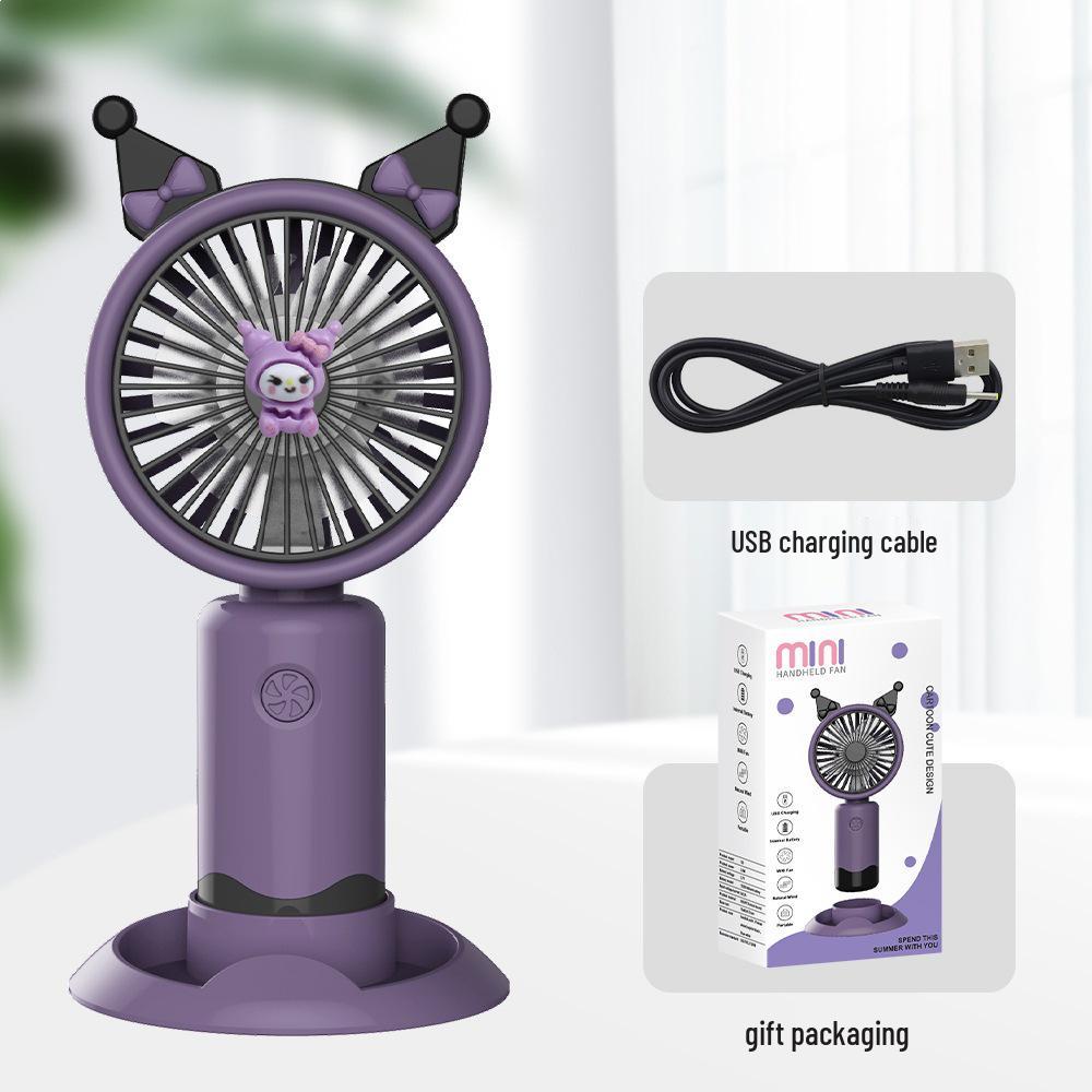 Portable USB Mini Handheld Fan: Silent, Three Speeds, Long Battery Life