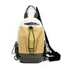 Schoolbag Outdoor Portable Water Cup Bag Sports Mountaineering Crossbody Bag Men's and Women's Drawstring Bundle Shoulder Bag Contrasting Color Mobile