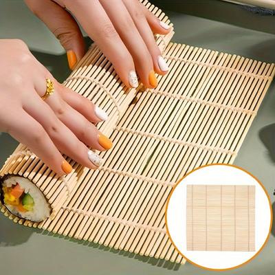 2 Stück Erweiterter Bambus-Sushi-Roller - Antihaftbeschichtet, Einfach zu bedienende DIY-Sushi-Herstellungsmatte