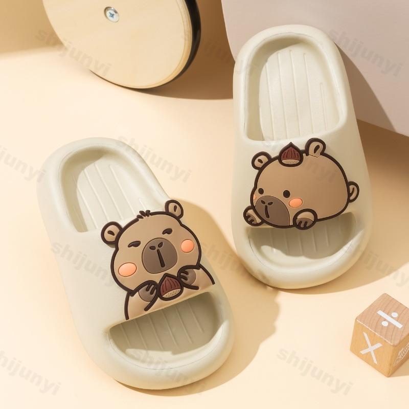 Pantofole da casa Capibara Pantofole da bagno per bambini Estive Ragazze Ragazzi Cartone Animato Carine Moda Scarpe per la casa Bambini Scarpe da esterno per la spiaggia