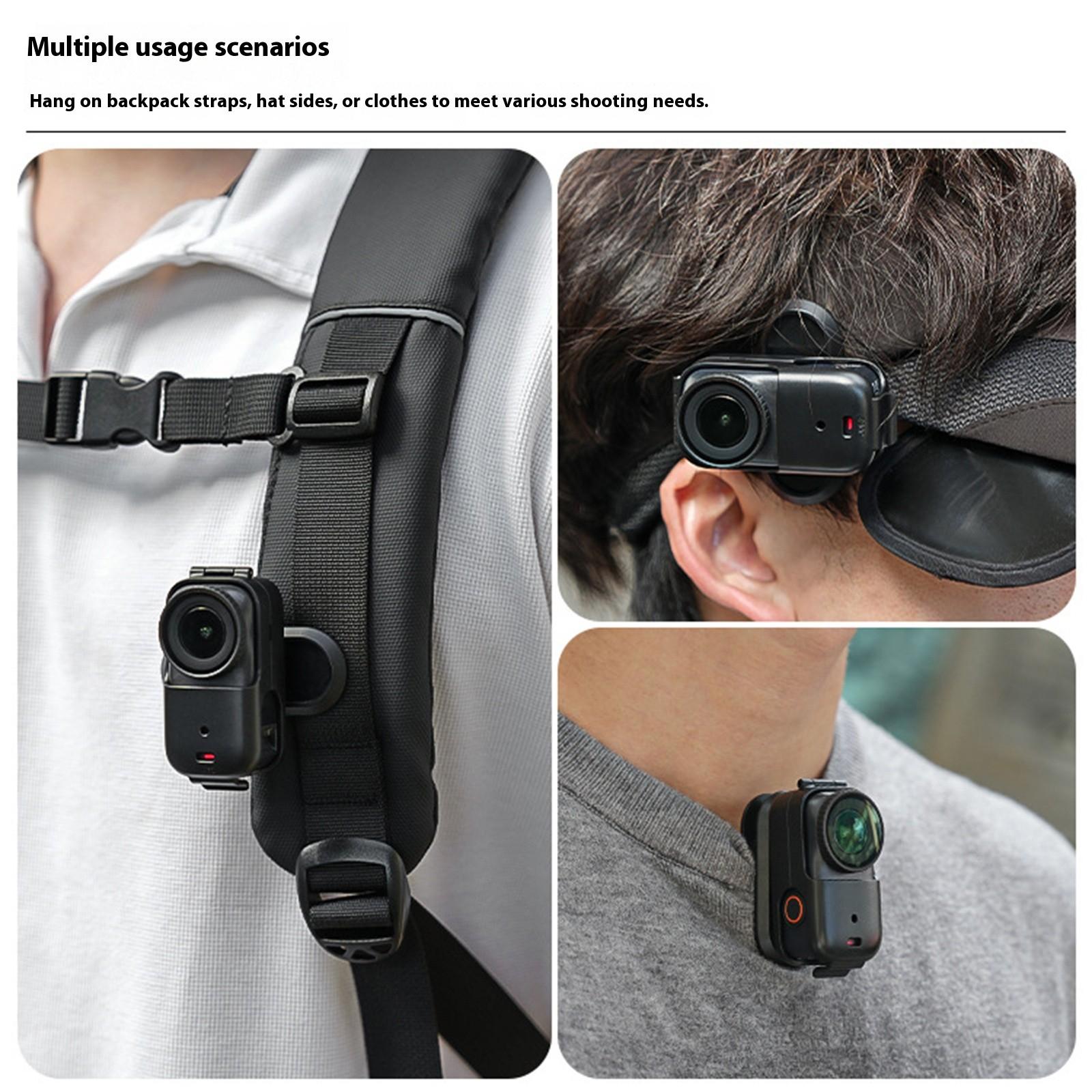 

Quick Detachable Camera Clip Compatible for Action Cameras 360°Swivel Base For Stable First Person View Recording 1