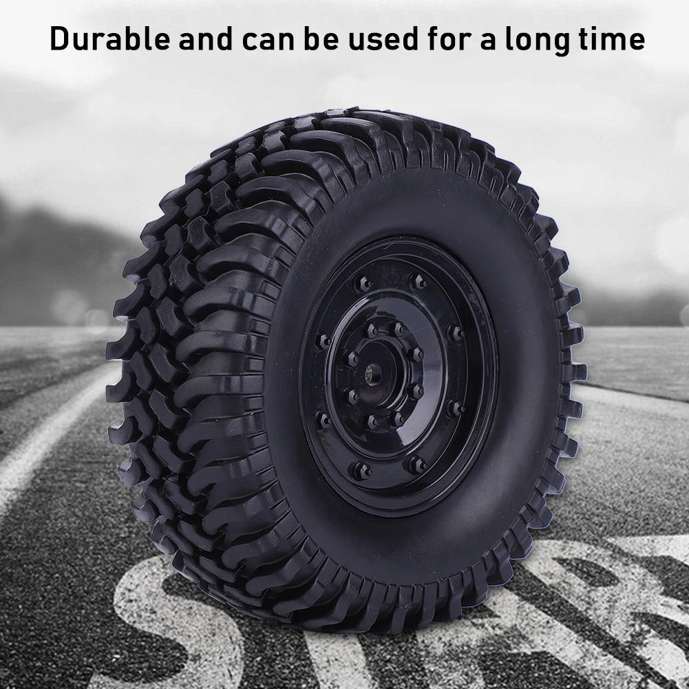 100mm Diameter Simulation RC Car Tire 1 10 Remote Control Car Tyre Replacement AccessoriesBlack