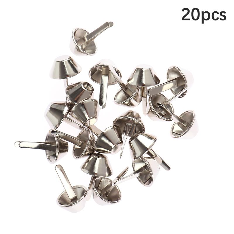 20Pcs Metal Bag Accessories Feet Rivets Studs Pierced For Purse Handbag Leather Diy Crafts Luggage Hardware Accessories