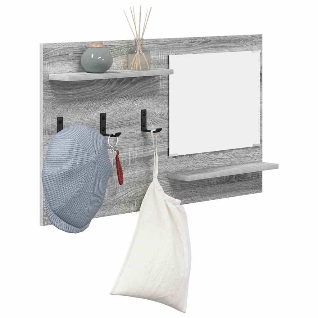 Wall Mounted Nightstand Grey Sonoma 90 x 10 x 50 cm