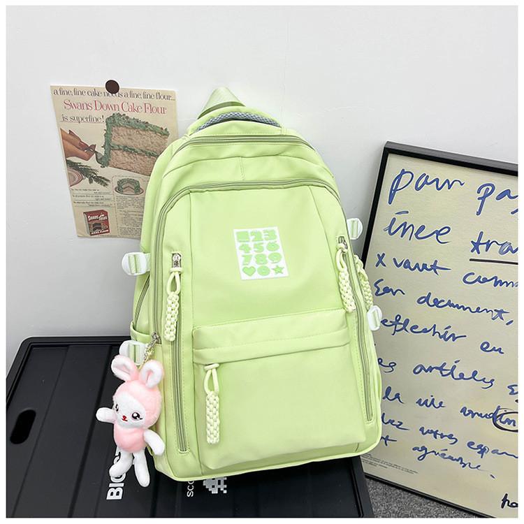 Cute Japanese Style Nylon School Backpack For Girls Boys High Capacity Lightweight