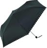 Miyajima Folding Umbrella 55cm Rib Length 55cm 18840 All-Weather Heat-Cut (Black Coating) Black,