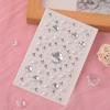 Fashion Rhinestone Stickers Mixed Disposable Tattoo Stickers 3D Face Jewelry Stickers  Party