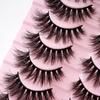 5D False Eyelashes - 10 Pair Pack: European & American Style, Multi-Layer, Soft, Natural, Dense