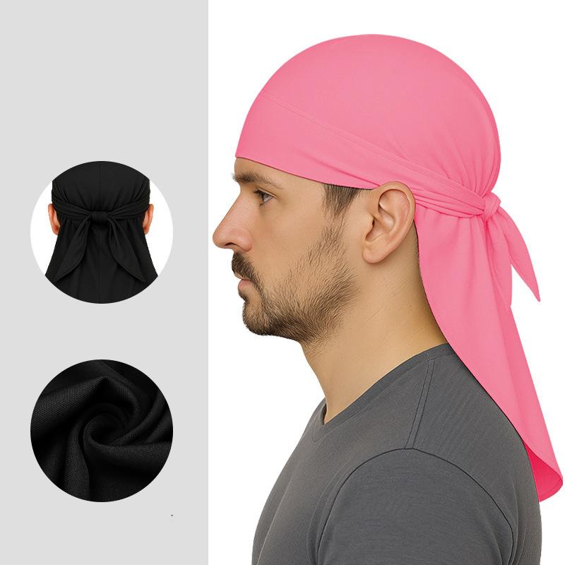 Outdoor Bandana Head Scarf No Forehead Marks Sunshade Baseball Hats Sweat Absorbing Comfortable Cycling Sport Head Scarf