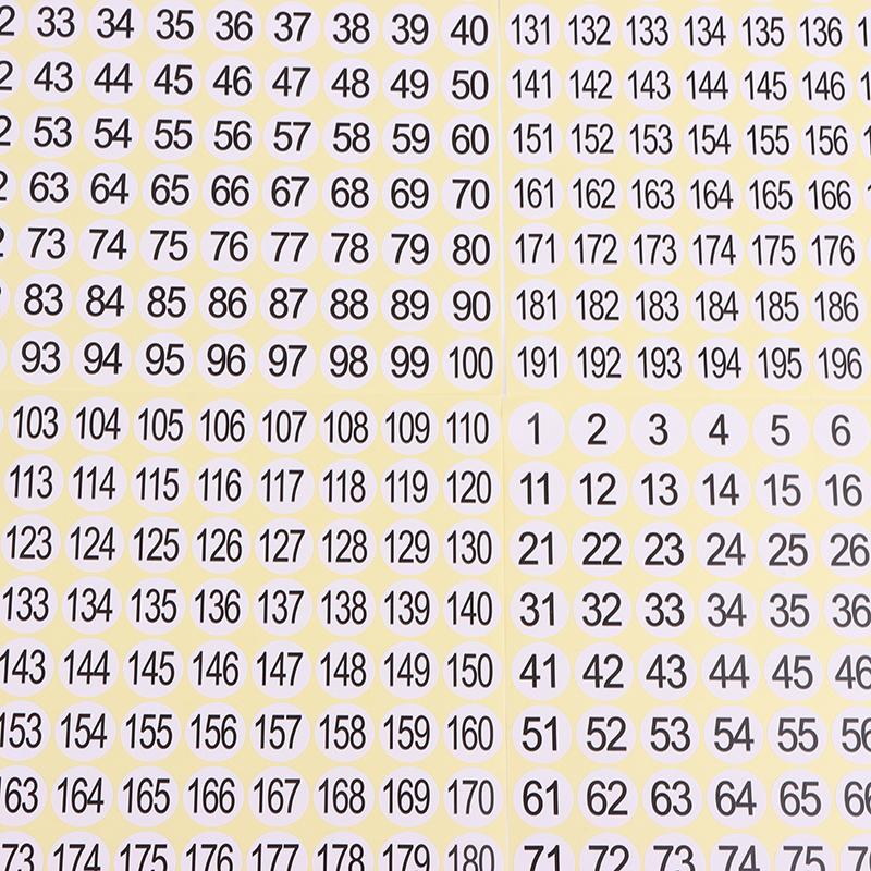 15 ark 1-200 Nagellack Nummerklistermärke Etikett Gel Nagellack Limflaska Läppstift Naglar Spets Display Märk Nummerering Manikyrverktyg