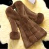 Women Plus Size Winter  Lady Fauxr Coat Female Outwear Slim Jacket