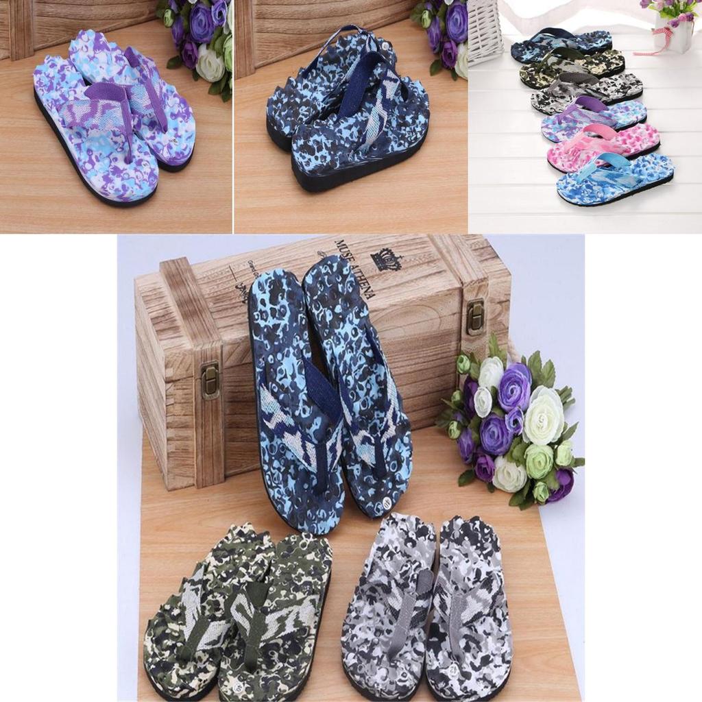 Premium Quality Camouflage Flat Slippers With Comfortable Massage Features For Summer