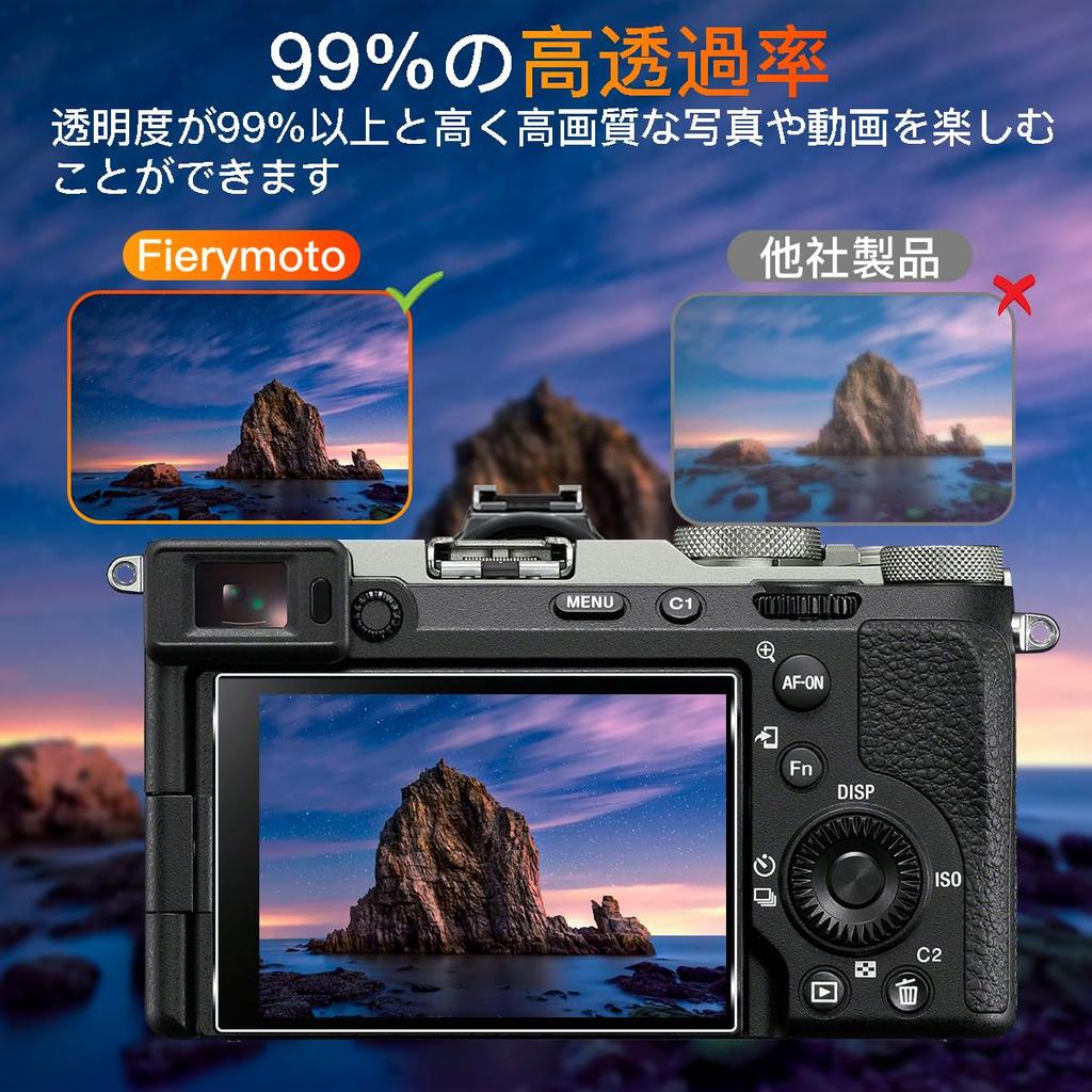 Compatible with Sony II LCD Screen Protectors by Asahi Glass of Tempered Glass Screen Protector for Sony 9H Full High Fingerprint Authentication
