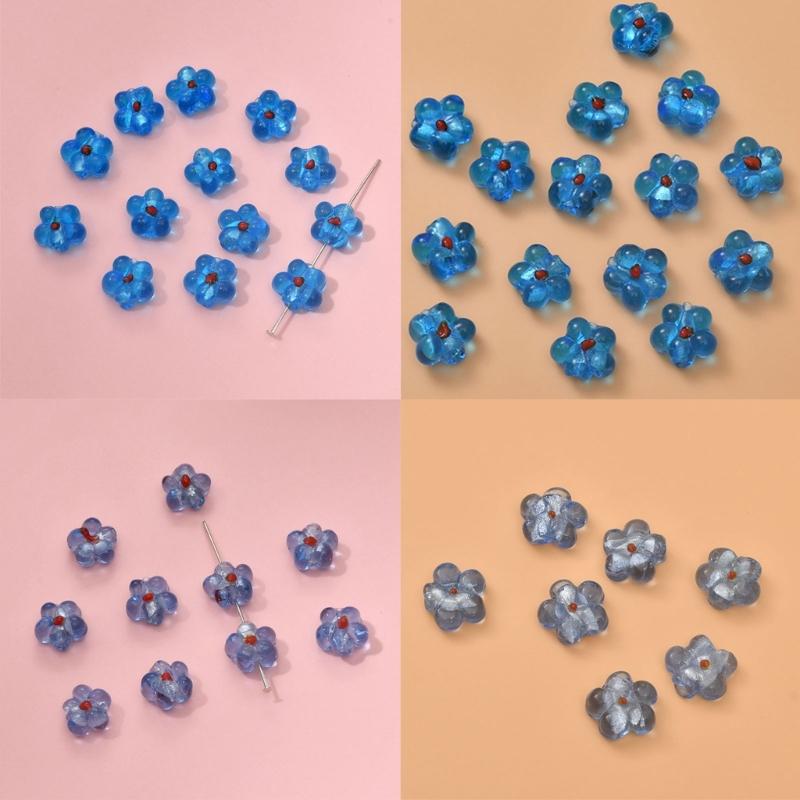 Beliebte farbige Glasur Farbe Blume DIY Zubehör Süße Anhänger DIY Handgemachtes Armband Halskette Ohrringe Materialien