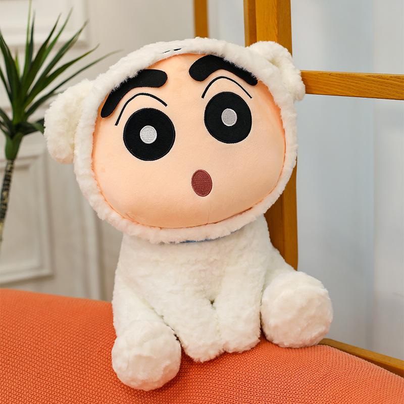 

Little white dog turns into little new plush toy doll sleeping pillow doll machine gift 30cm