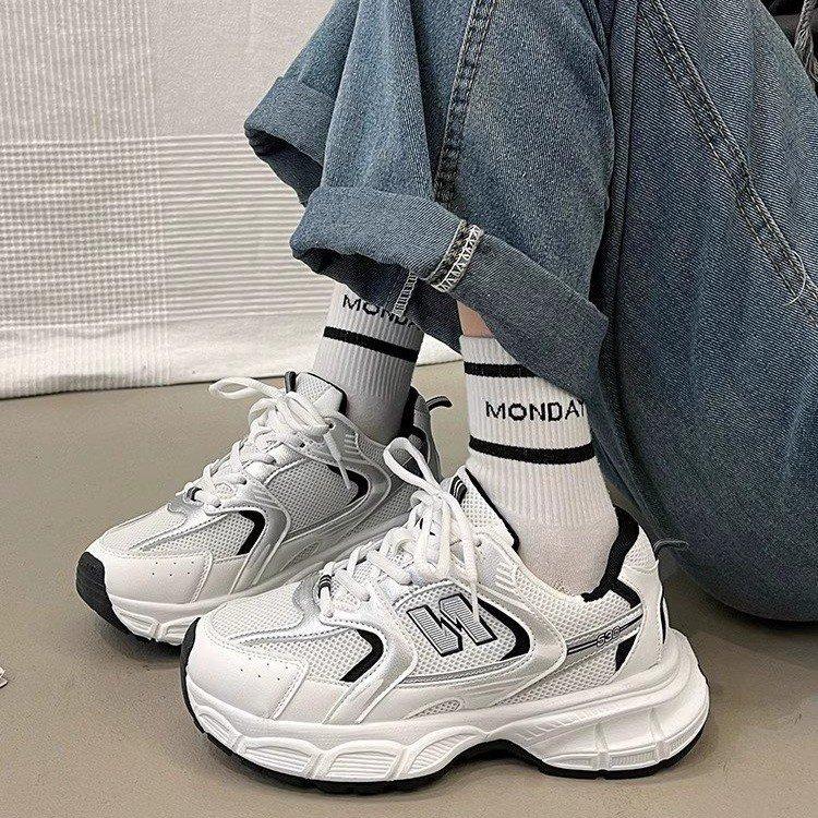 

Women s Fashion Dad Shoes - Thick Soled Mesh Running Sneakers for Students, Breathable Casual Sneakers, Daily Training Shoes 36