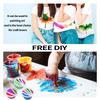 Split Cup For Paint Pouring Reusable Fluid Art Split Cup Silicone Split Pouring Cup With Dividers For Acrylic Paint Resin DIY