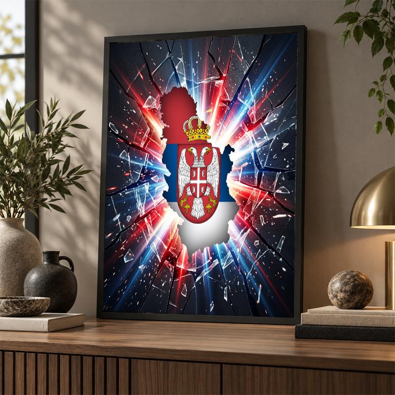 Serbia Teemandimaali Komplekt 5D Täispuuriga DIY Teemantmosaiik Seinakunst Kodu Kaunistus