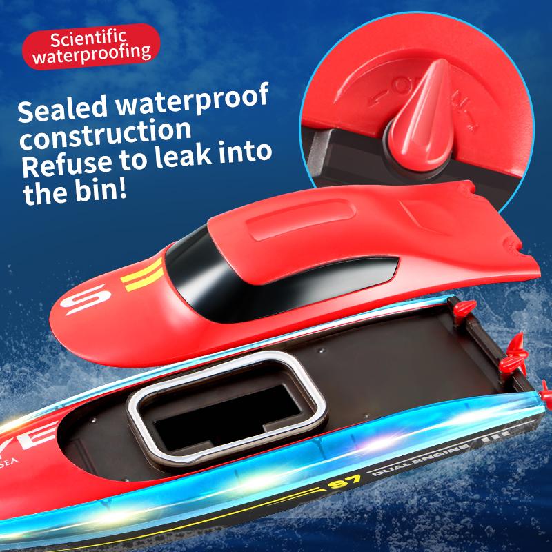 4DRC Remote Control Boat S7 Toy 2.4G High-speed Speedboat Model Electric Yacht Boys And Children Day Gift