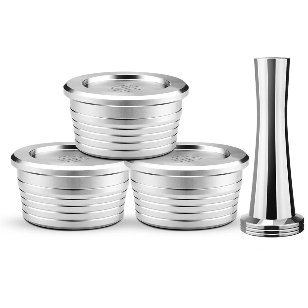 Para Máquina de Café Delta Q NDIQ7323 Cápsula Reutilizável Aço Inoxidável Filtros de Café Recarregáveis Copo Acessórios de Café