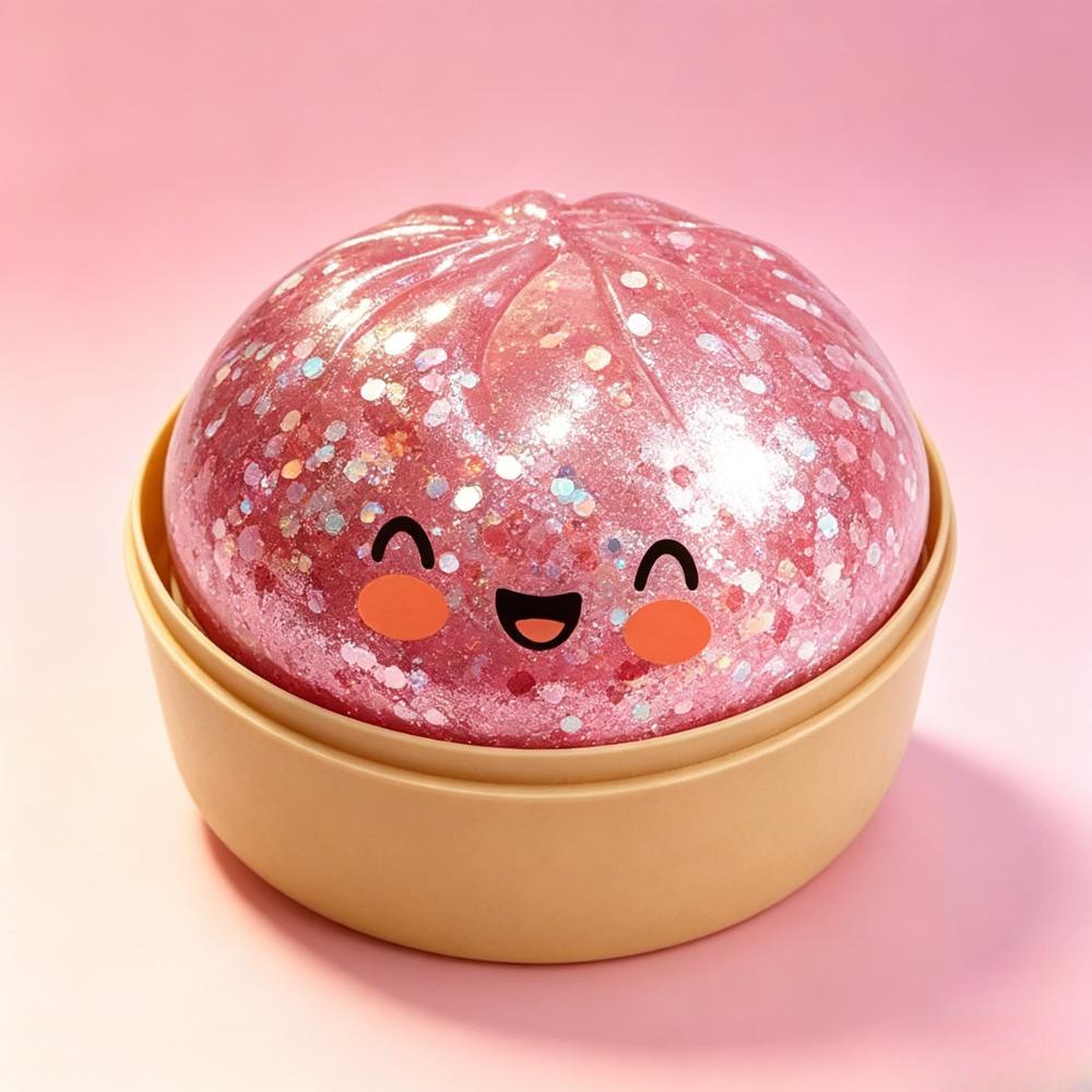Stretchy Giant Steamed Bun Squeezable Toy Low Rebound Material Reusable Decompression Toy Perfect For Home Decor And Gifts