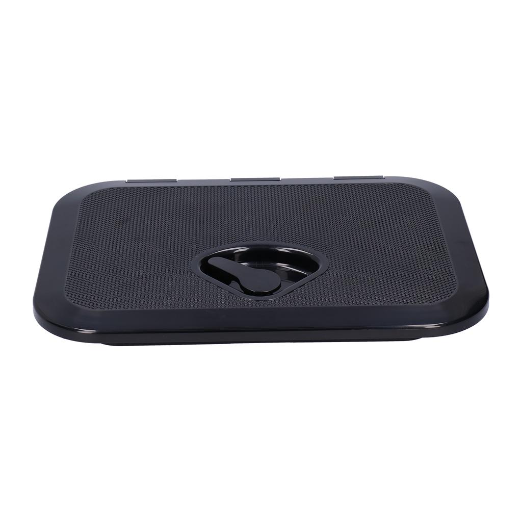 Marine Boat Deck Access Hatch Inspection Cover Ultraviolet Resistant Black 14.75x10.6in