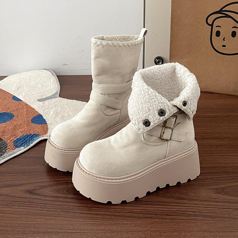 

Vintage high-end suede embroidered lace fashion boots Martin boots women s 2025 autumn and winter new simple and thin short boots 40