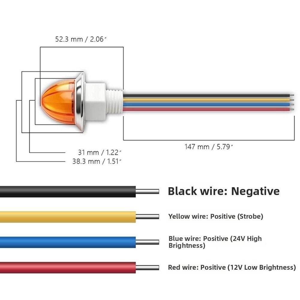 Decorative Lamp LED Clearance Light Small Size Truck Side Light Trailer Warning Light  For Trailer