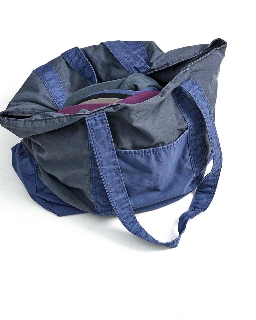 999Humanity Adventure Bleached Panel Tote Bag (Navy)