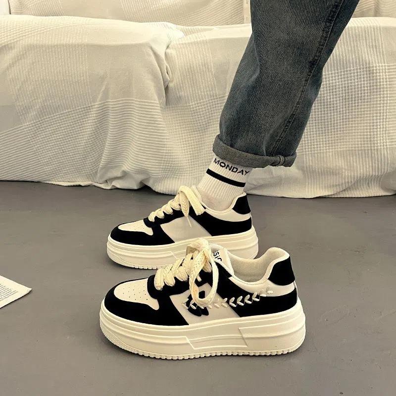 Summer women's shoes new shoes spring trendy versatile niche board shoes casual platform wheat ears