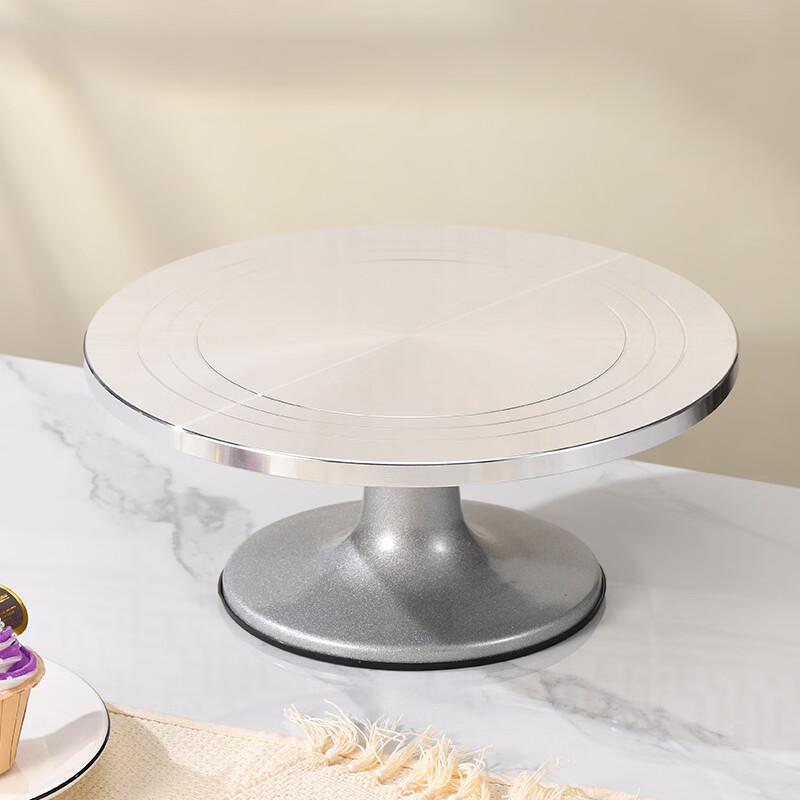 Piatto girevole per decorare torte in alluminio