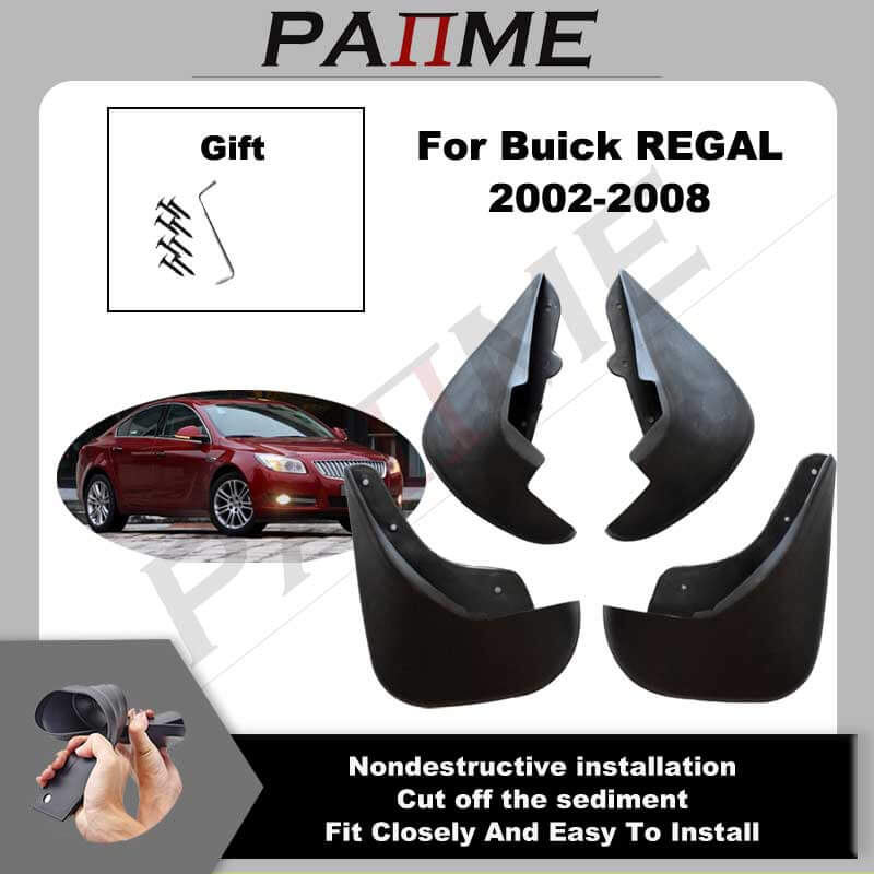

4 PCS Car Mud Flaps Fits For Buick Regal 2002-2007 Mudguard Splash Guards Fender Mudflaps Auto Accessories