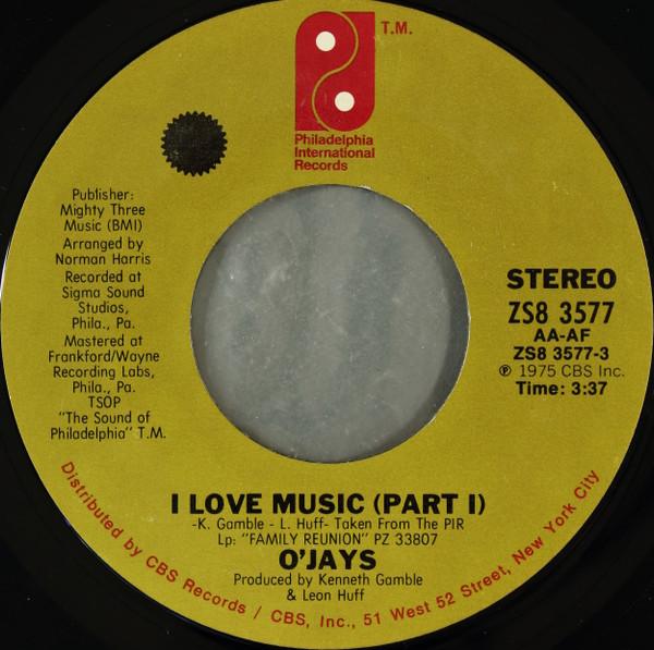 

7inch Record O JAYS - I Love Music ZS83577 Philadelphia In 1975 US Soul/Funk Used