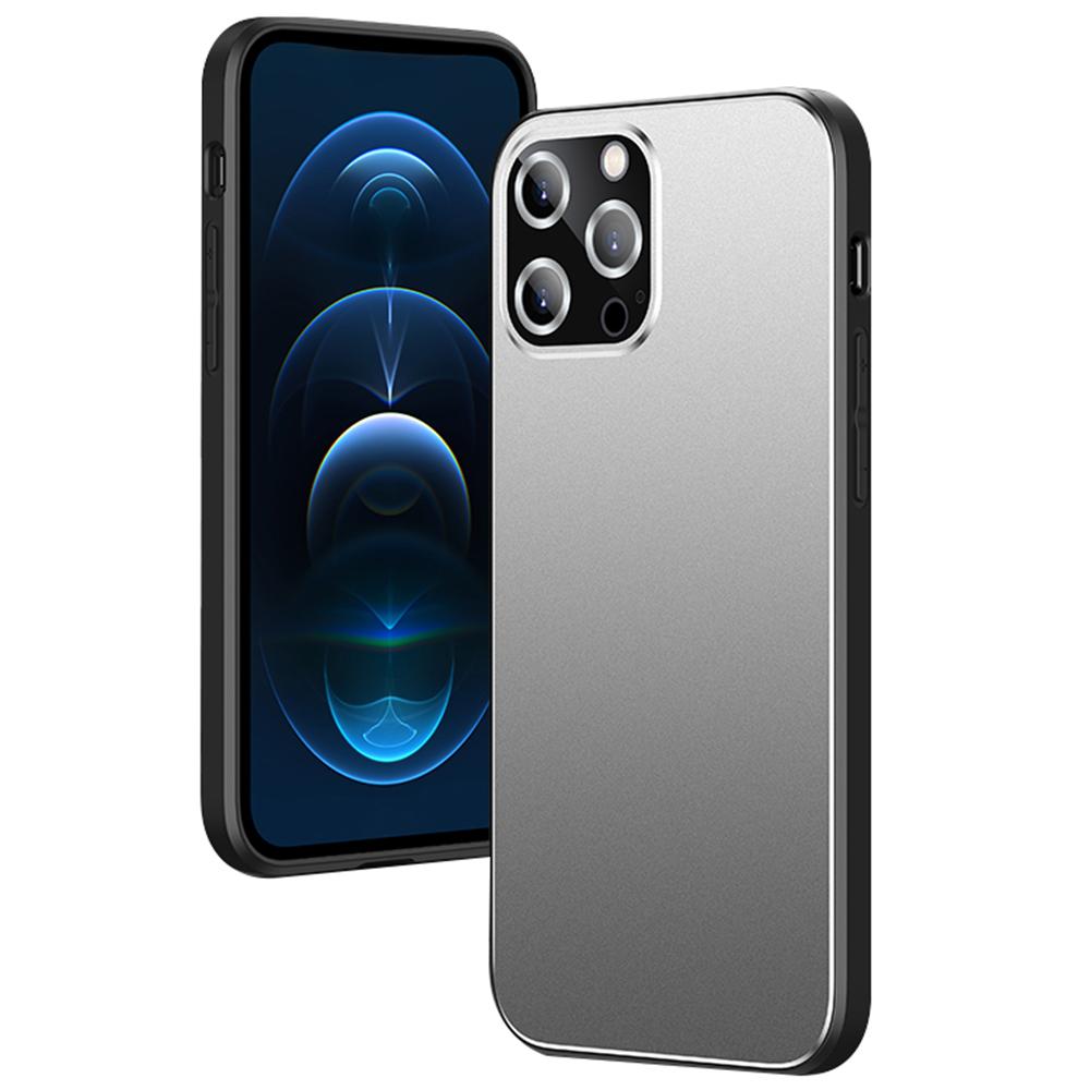 For iPhone 15 Pro Max Case PC+TPU Matte Back Phone Cover with Lens Film